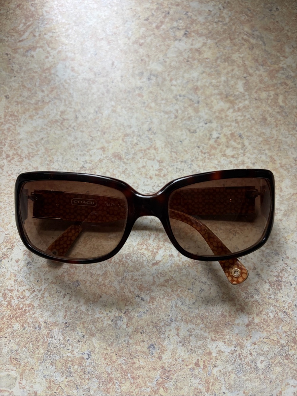 Coach: Tortoise Frame Brown Lens Women's Sunglasses